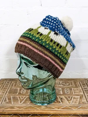 Wool Sheep Bobble Hat