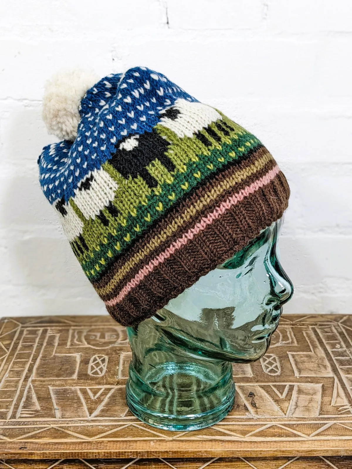 Wool Sheep Bobble Hat