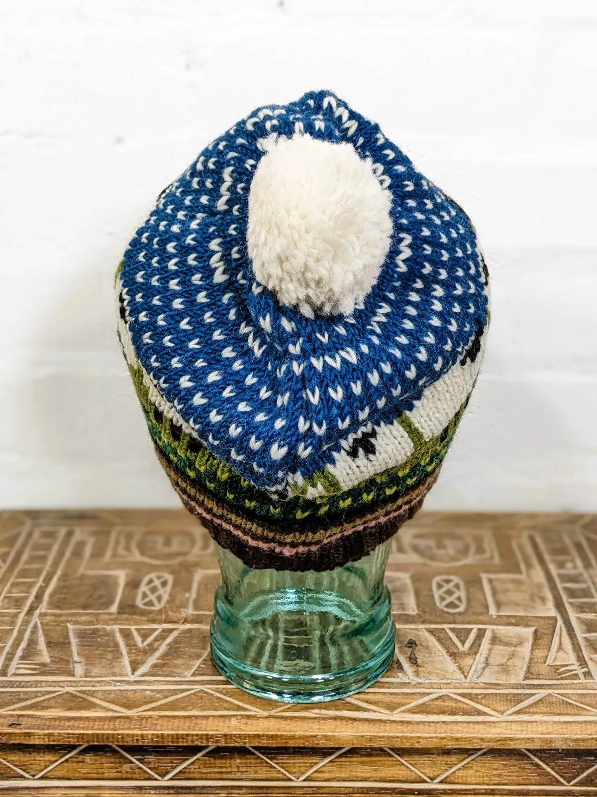 Wool Sheep Bobble Hat
