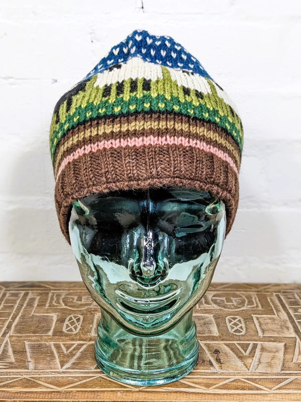 Wool Sheep Bobble Hat